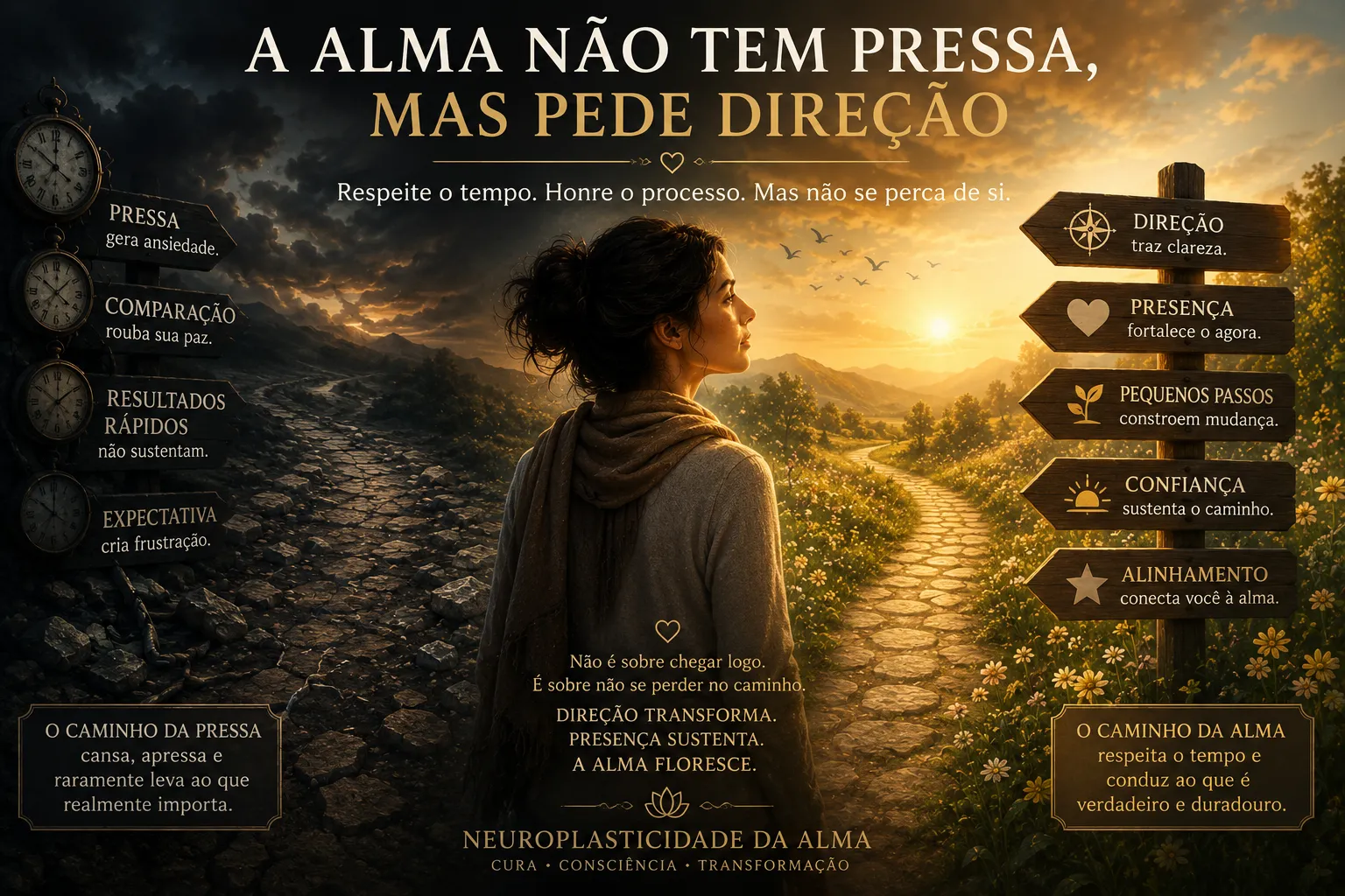A alma não tem pressa, mas pede direção 1 A alma não tem pressa, mas pede direção