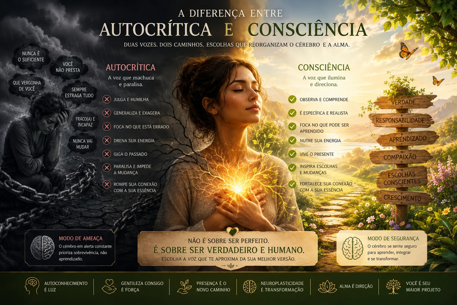 A diferença entre autocrítica e consciência 12 A diferença entre autocrítica e consciência